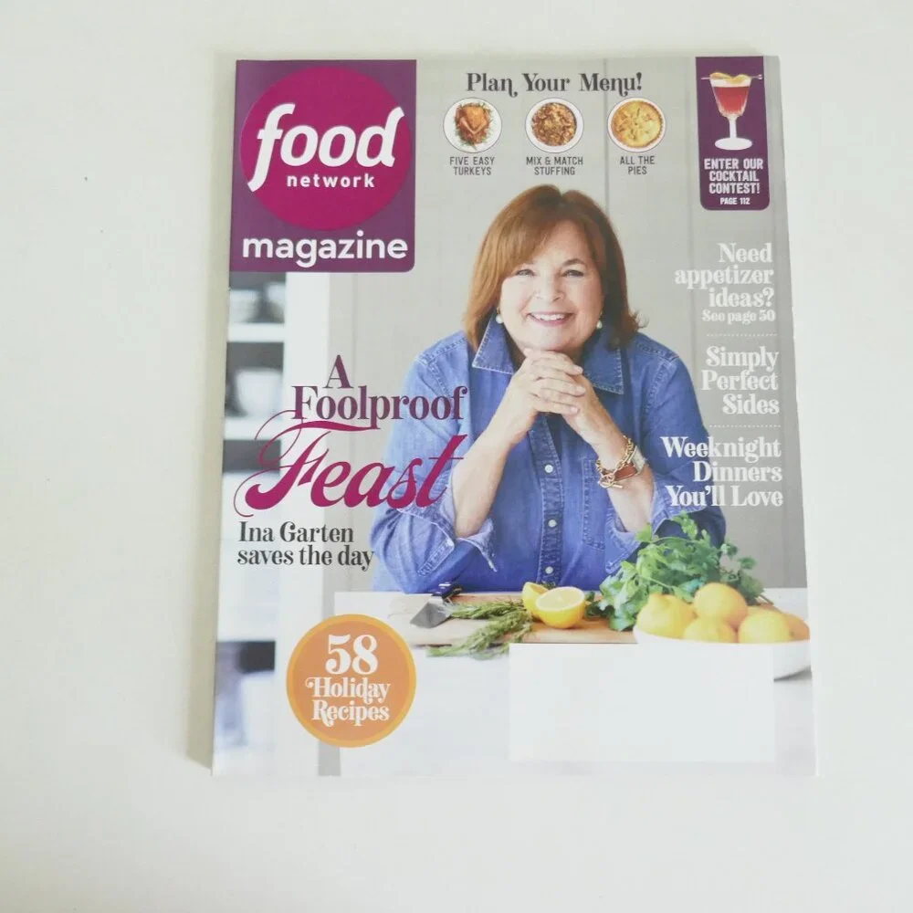 Food Network magazine 5 issues 2021, 2022